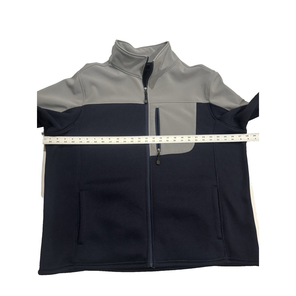 Swiss Tech Mens Full Zip Softshell Hybrid Jacket Navy Grey 2XL SM46604YB - Picture 9 of 14